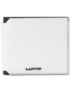 Lanvin Logo Plaque Bifold Wallet - White