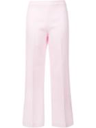 Giambattista Valli Cropped Flared Trousers, Women's, Size: 40, Pink/purple, Acetate/cotton/viscose/polyamide