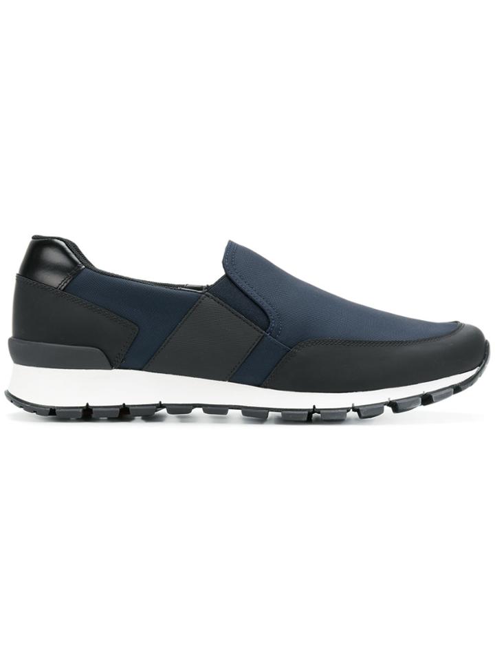 Prada Slip-on Low Top Sneakers - Blue