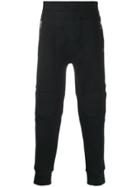 Neil Barrett Biker Ottoman Stripe Sweatpants - Black
