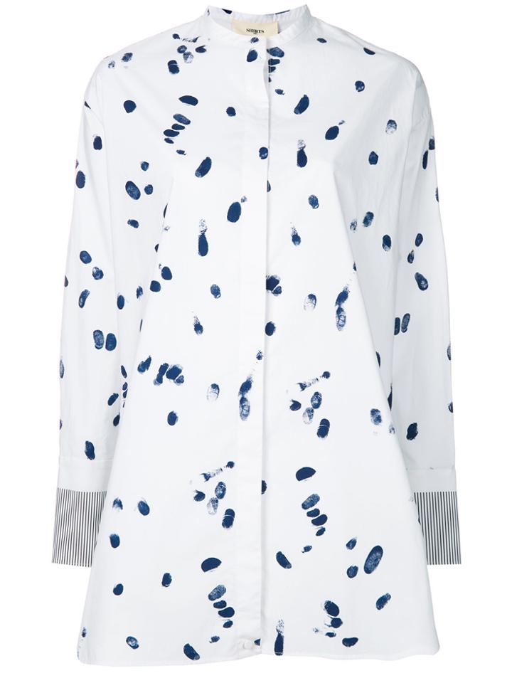 Ports 1961 Splash Print Tunic Shirt - White
