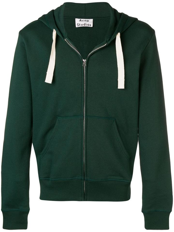 Acne Studios Skinny Fit Hooded Sweatshirt - Green