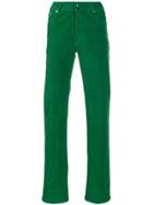 Kiton Corduroy Straight Leg Trousers - Green