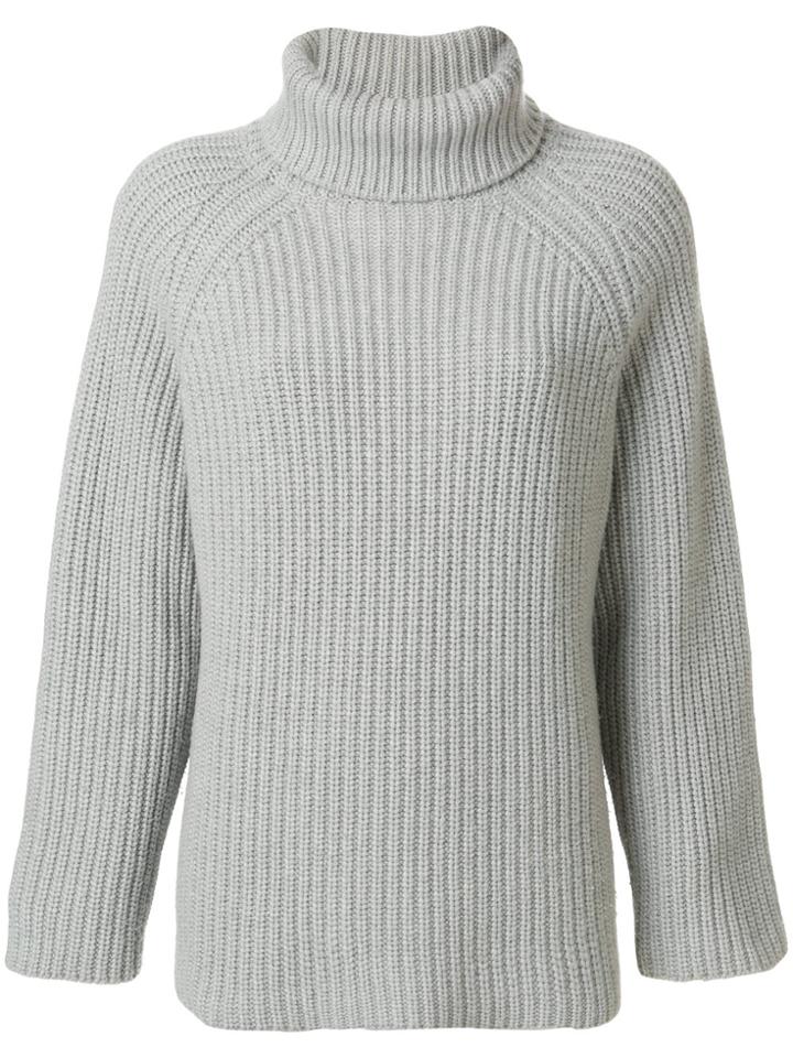 Holland & Holland Pearl Stitch Jumper - Grey