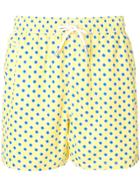 Mc2 Saint Barth Dot Print Swim Shorts - Yellow & Orange