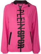 Plein Sport Logo Hooded Jacket - Pink & Purple