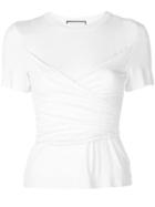 Alexis Slim-fit Ruched Top - White