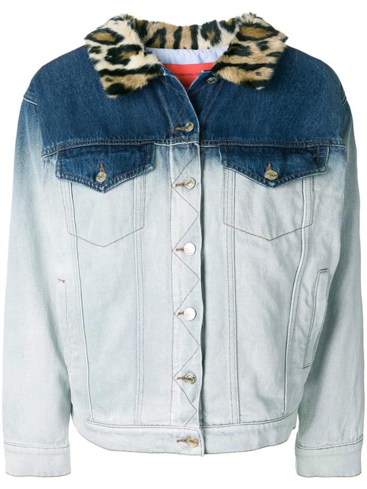 Hilfiger Collection Dip Bleach Denim Jacket - Blue