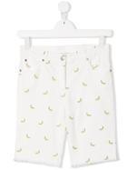 Stella Mccartney Kids Banana Print Shorts - White