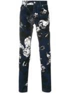 Dolce & Gabbana Peony Print Trousers - Blue