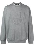 Love Moschino Embossed Logo Sweatshirt - Grey
