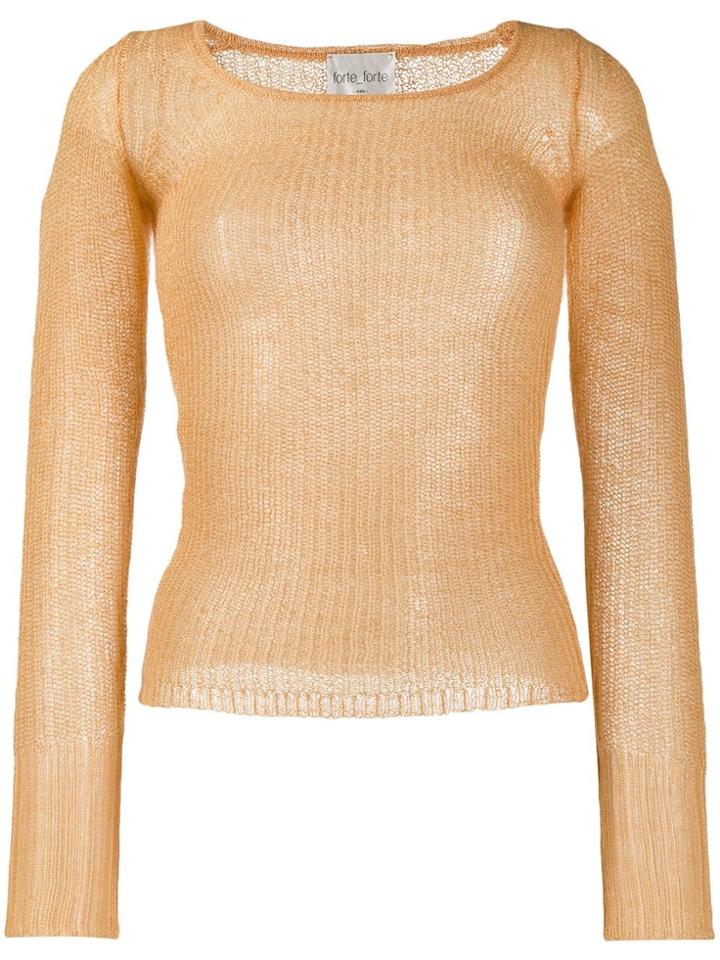 Forte Forte Fine Knit Jumper - Yellow