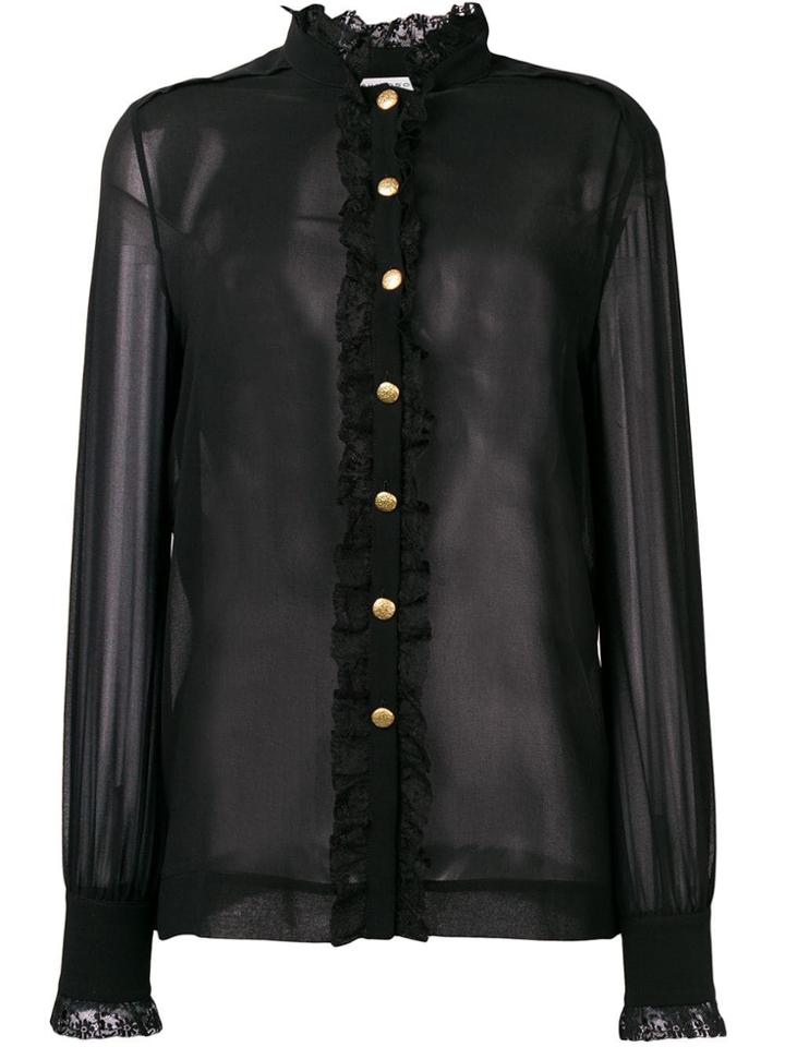 Philosophy Di Lorenzo Serafini Ruffled Neck Shirt - Black