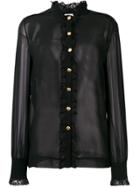 Philosophy Di Lorenzo Serafini Ruffled Neck Shirt - Black