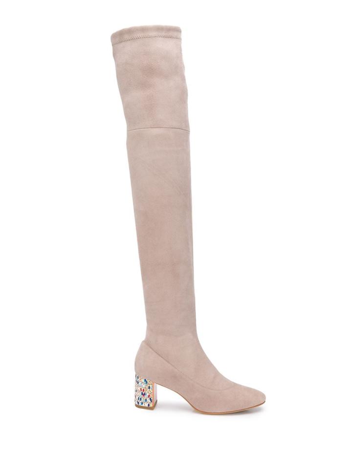 Sophia Webster Sam Thigh-high Boots - Neutrals