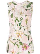 Dolce & Gabbana Floral Vest Top - Pink