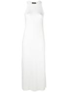 Calvin Klein Collection Knitted Tank Dress, Women's, Size: Small, White, Wool