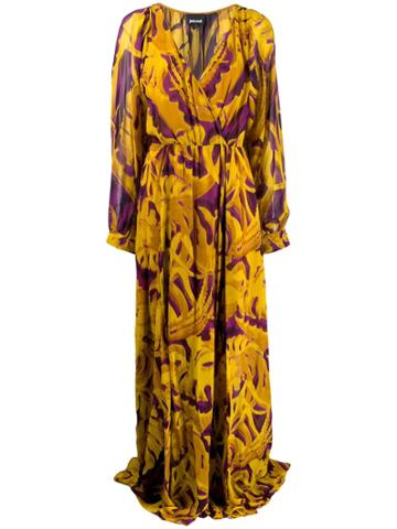 Just Cavalli Printed Maxi Dress - Yellow