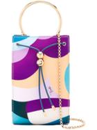 Emilio Pucci Metallic Handle Clutch Bag - Purple