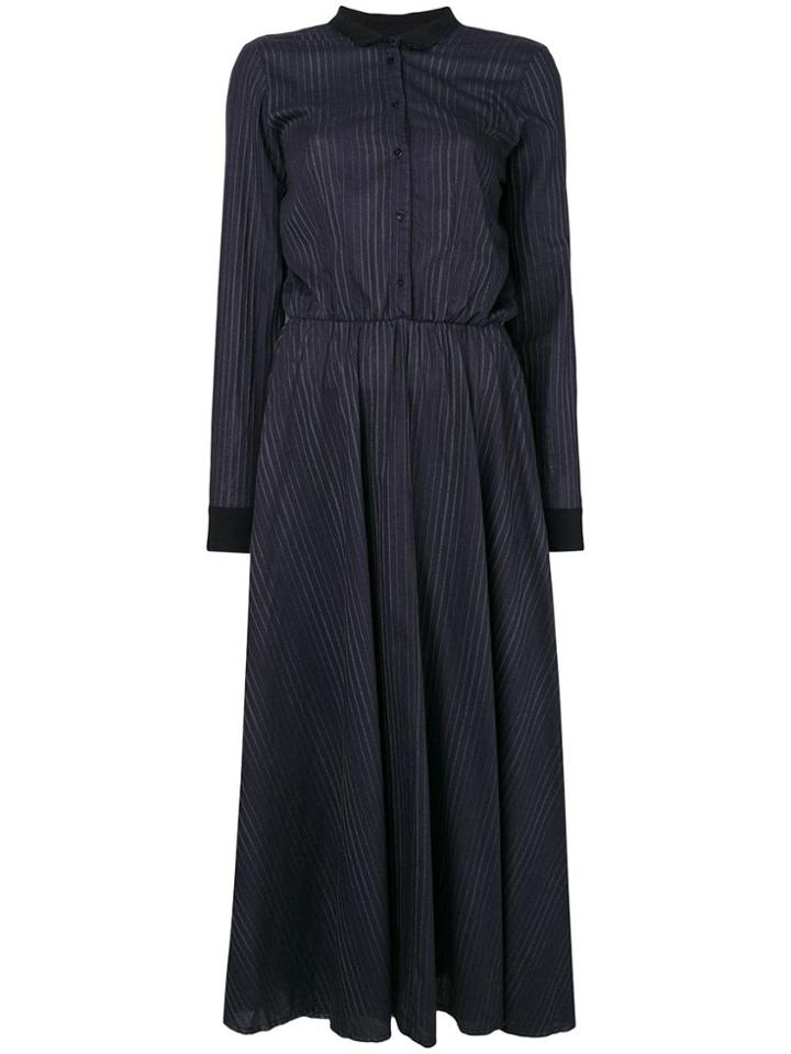 Kristensen Du Nord Striped Shirt Dress - Blue