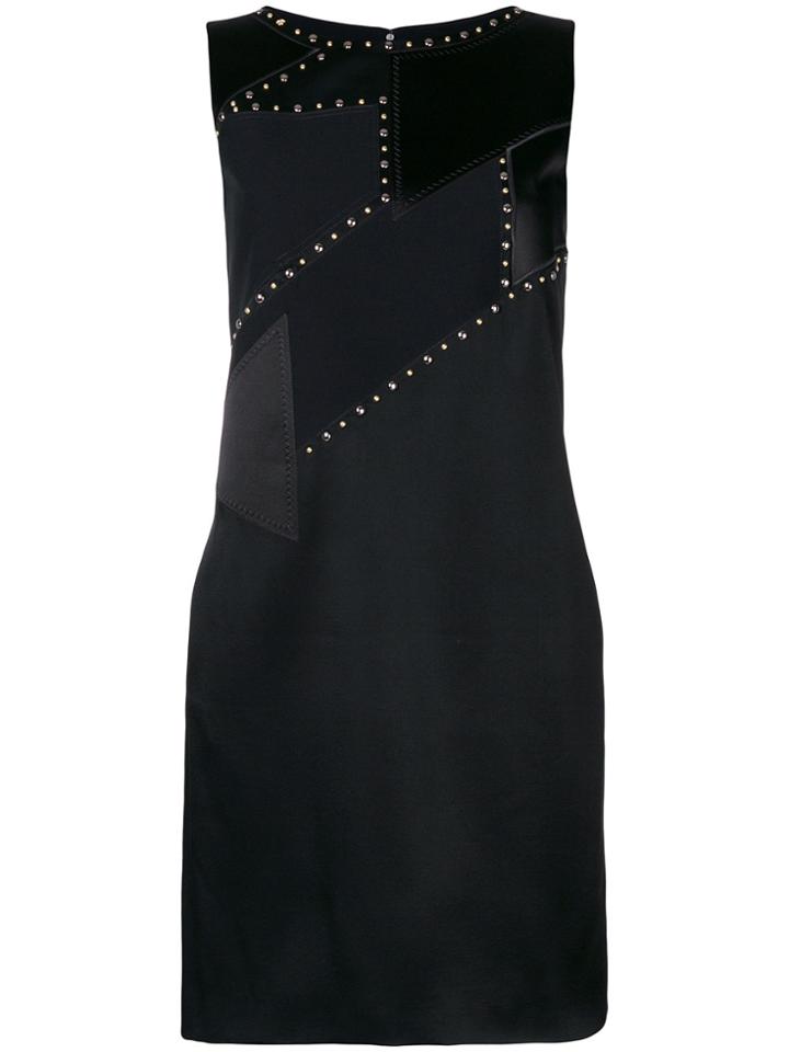 Versace Studded Shift Dress - Black