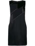 Versace Studded Shift Dress - Black