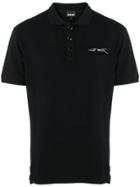 Just Cavalli Short Sleeved Polo Shirt - Black