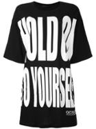 'hold On To Yourself' Oversize T-shirt - Women - Cotton - S, Black, Cotton, Haider Ackermann