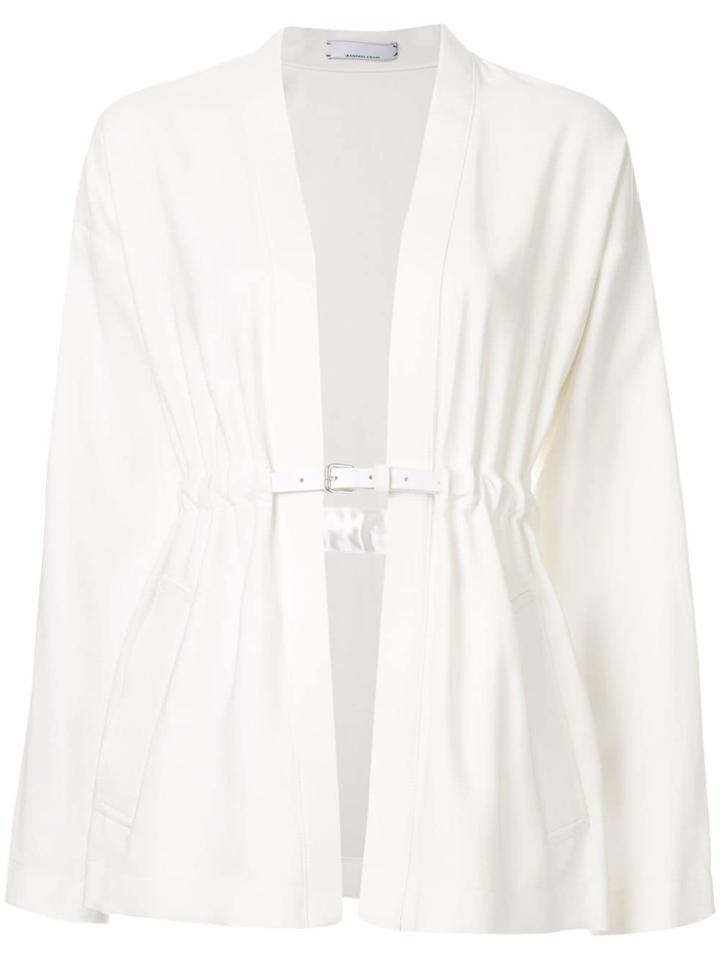 Jean Paul Knott Belted Jacket - White