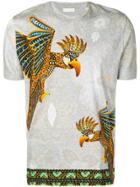 Etro Parrot Print T-shirt - Grey