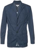 Engineered Garments 'dk' Polka Dot Jacket, Men's, Size: Large, Blue, Acetate/cotton/polyester