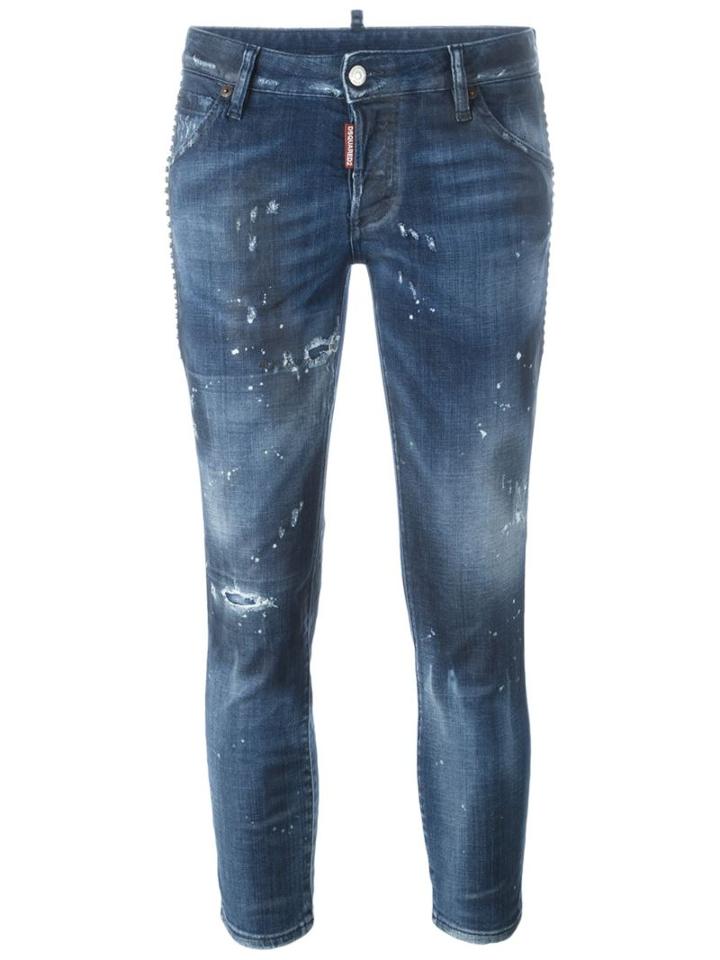 Dsquared2 Deana Jeans, Women's, Size: 36, Blue, Cotton/spandex/elastane
