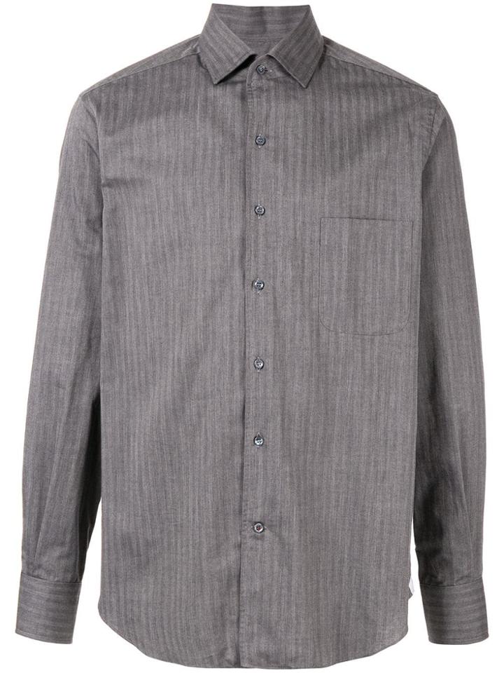 Loro Piana Long-sleeve Fitted Shirt - Black