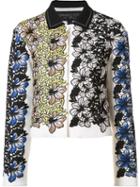 Giambattista Valli Jacquard Cropped Jacket, Women's, Size: 40, White, Silk/cotton/viscose