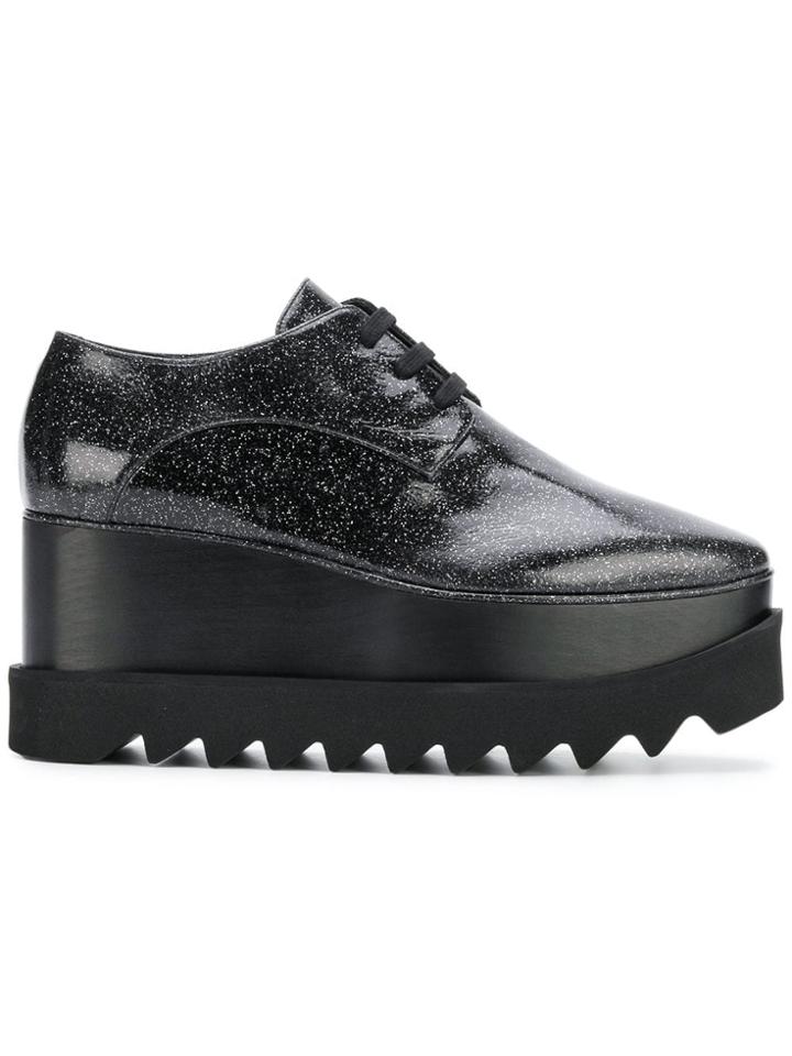Stella Mccartney Black Star Lace-up Shoes