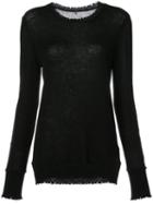 R13 - Frayed Top - Women - Cashmere - S, Black, Cashmere