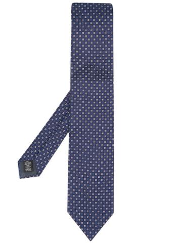Ermenegildo Zegna Fantasia Floral Pattern Tie - Blue