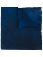 Avant Toi - Printed Scarf - Women - Silk/cashmere - One Size, Blue, Silk/cashmere