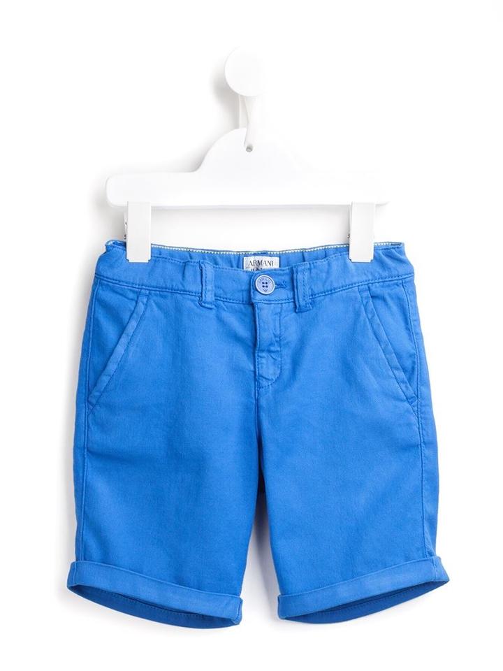 Armani Junior Bermuda Shorts, Boy's, Size: 6 Yrs, Blue