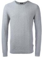 Calvin Klein 'saymore' Crew Neck Jumper, Men's, Size: Small, Grey, Cotton/wool