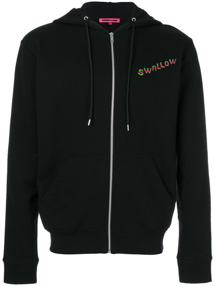 Mcq Alexander Mcqueen Swallow Printed Hoodie - Black