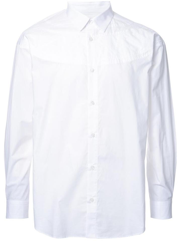 En Route Layered Panel Shirt, Men's, Size: 2, White, Cotton