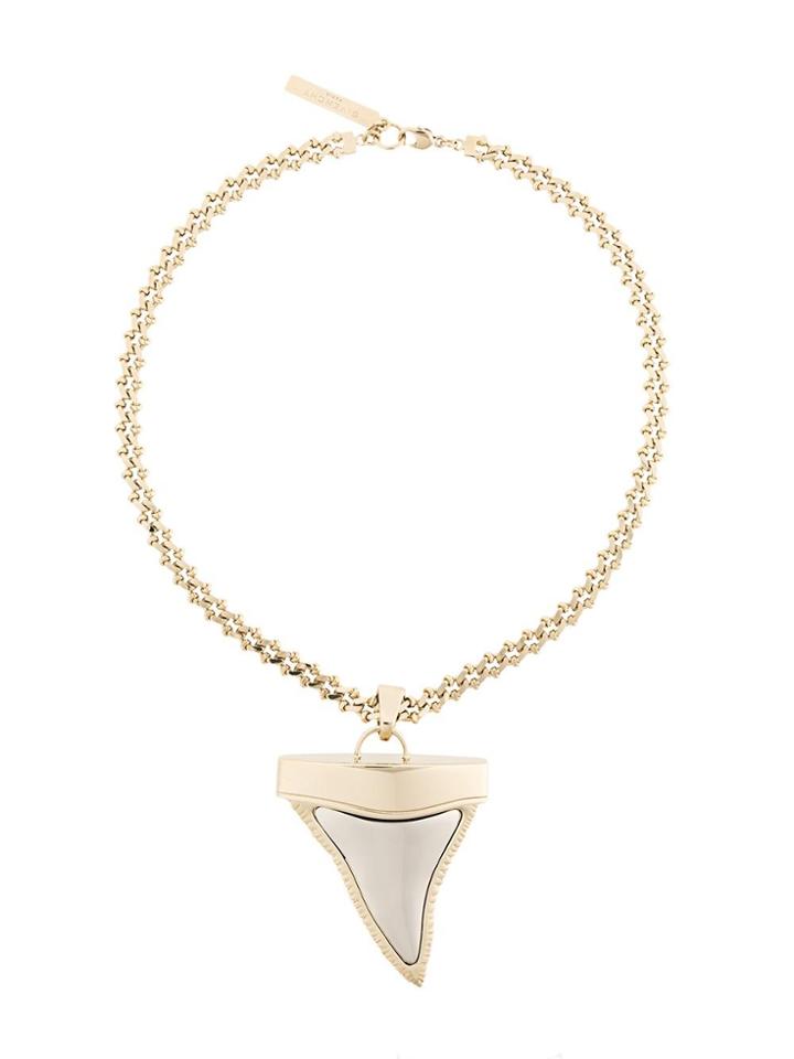 Givenchy Shark Tooth Choker Necklace - Metallic