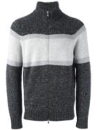 Brunello Cucinelli Zip-up Cardigan, Men's, Size: 50, Grey, Virgin Wool/cashmere/polyamide