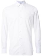 Kent & Curwen Mini Arrow Print Poplin Shirt, Men's, Size: Large, White, Cotton