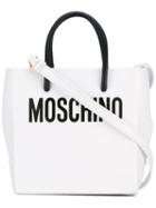 Moschino - Cross-body Mini Shopper Bag - Women - Leather - One Size, White, Leather