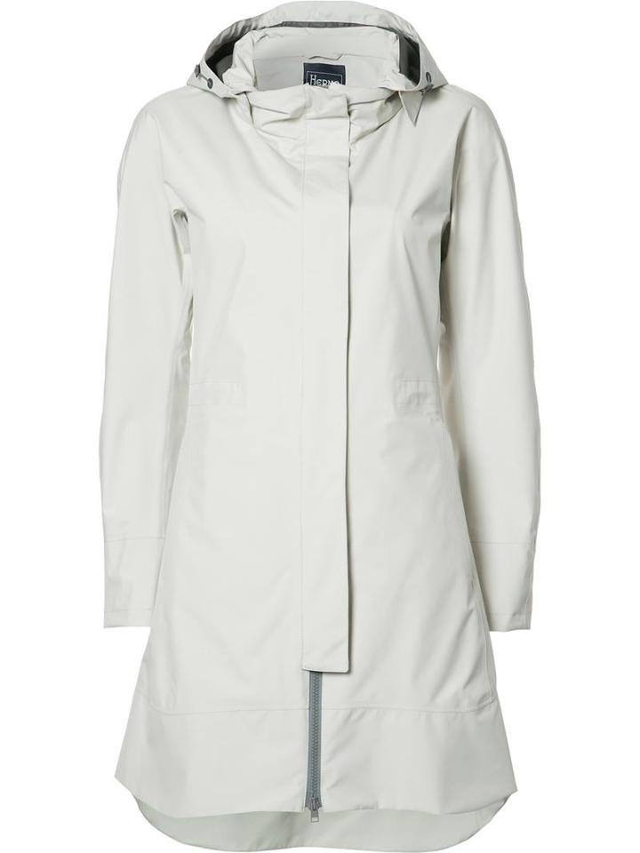Herno Mid Hooded Coat, Women's, Size: 48, Nude/neutrals, Polyester/fluorofibra