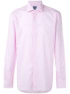Barba - Classic Shirt - Men - Cotton - 43, Pink/purple, Cotton