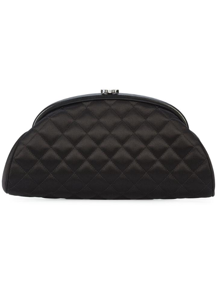 Chanel Vintage Timeless Evening Clutch Bag - Black