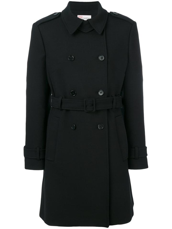 Red Valentino Short Trench Coat - Black